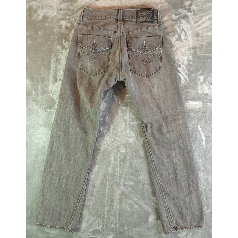 Levis 514 Slim Straight Jeans Mens Size 30x30 Grey Wash Denim Stretch - Picture 2 of 9